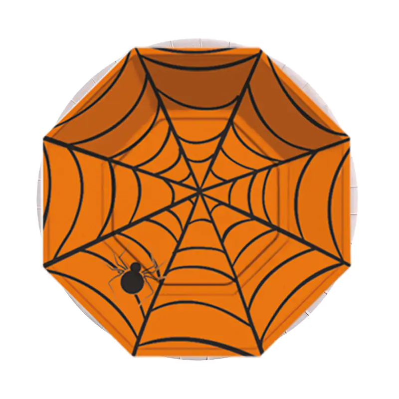 Halloween Spider Paper Plate 8 PCS
